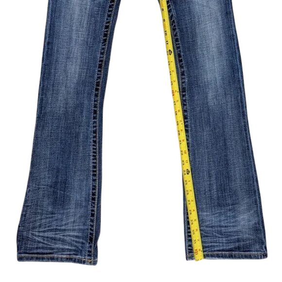 Miss Me Irene Size 25 JPD1006-2 Boot Cut Jeans Tall Long Inseam - Picture 6 of 9